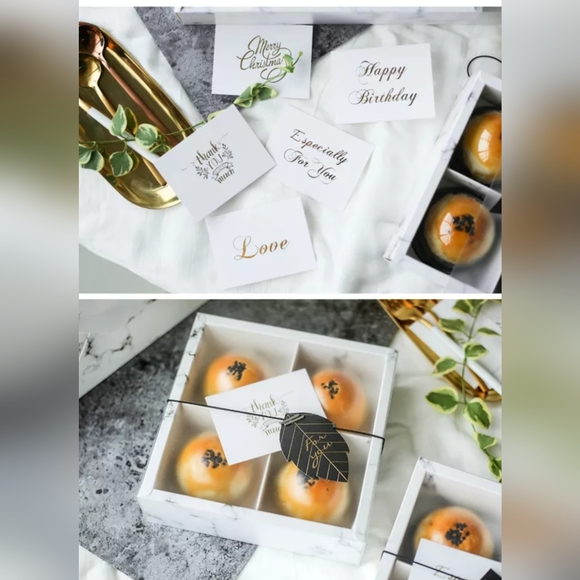 "MERRY CHRISTMAS" Set of 10 Note Cards * Gift Tags -Blank with Gold Foil Letters - Picture 3 of 6